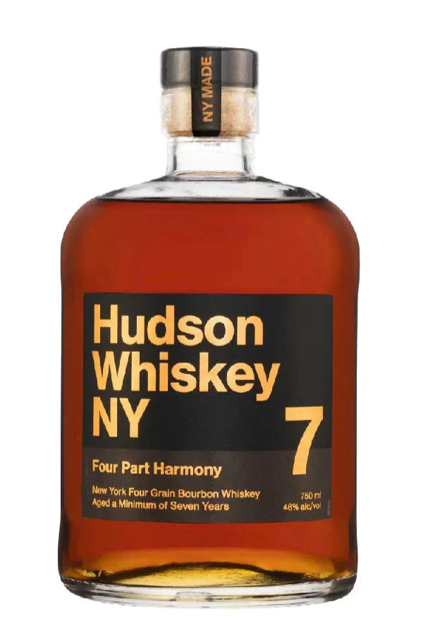 Hudson Whiskey Four Part Harmony 7 Year Old NewYork Four Grain Bourbon Whiskey