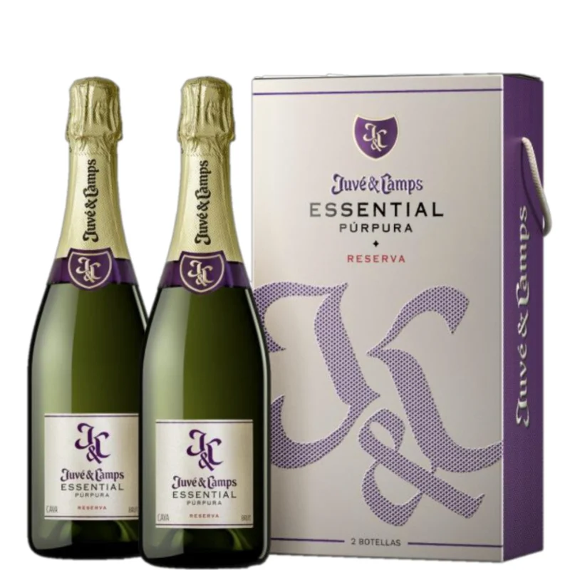 JUVÉ & CAMPS Essential Púrpura Pack 2 botellas con estuche - Juvé & Camps