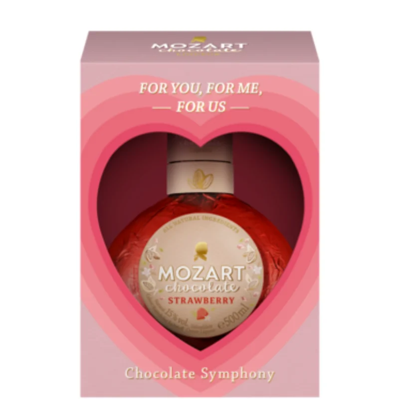 MOZART Chocolate Fresa + caja corazón