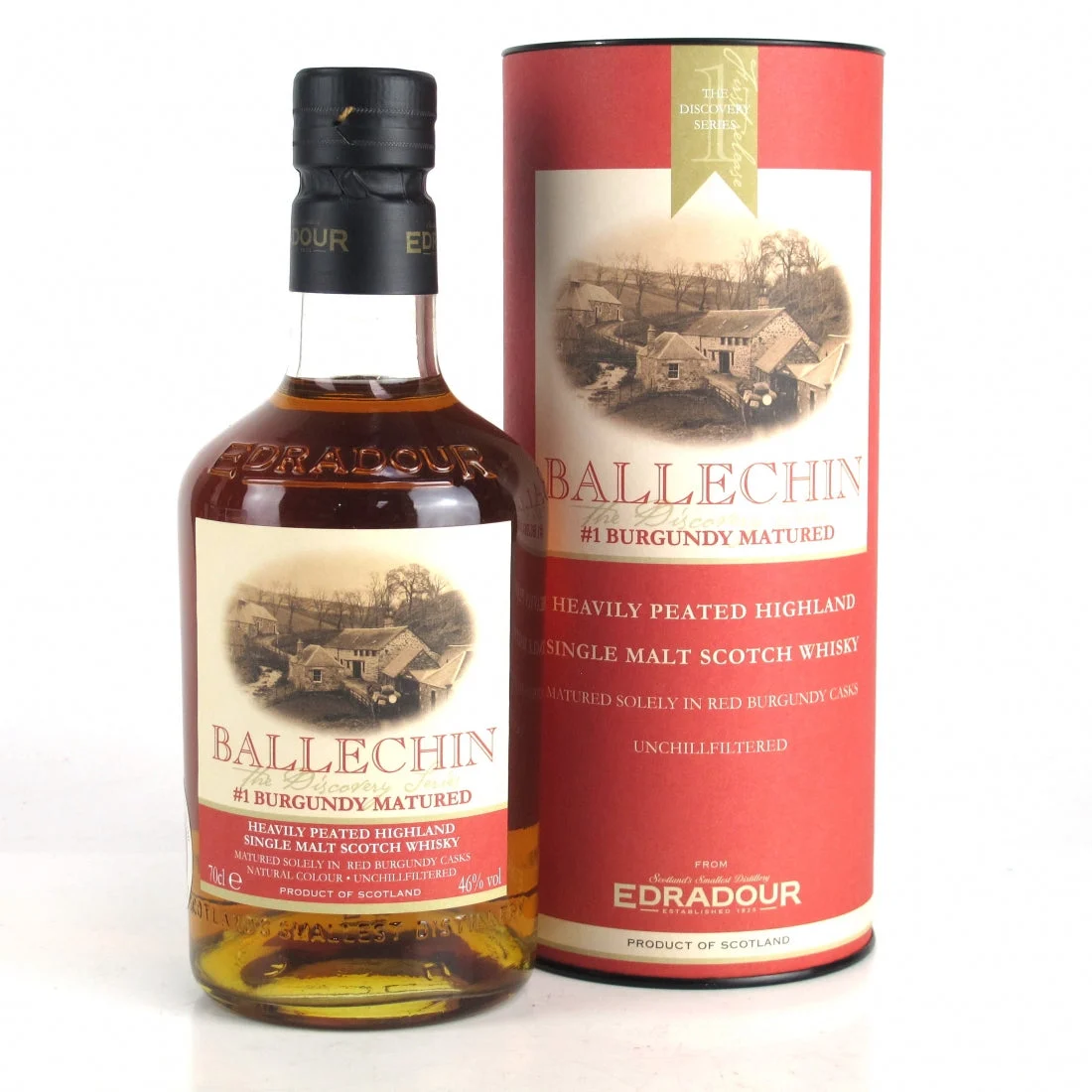 Edradour Ballechin # 1 Burgundy Cask Matured Scotch Whisky | 700ML - Whiskey