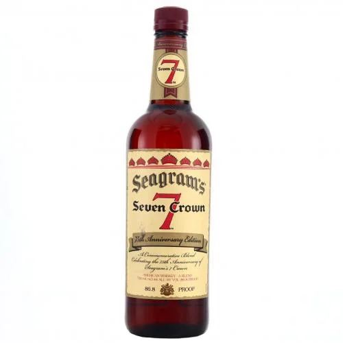 Whisky americano Seagram's Seven Crown edición 75 aniversario