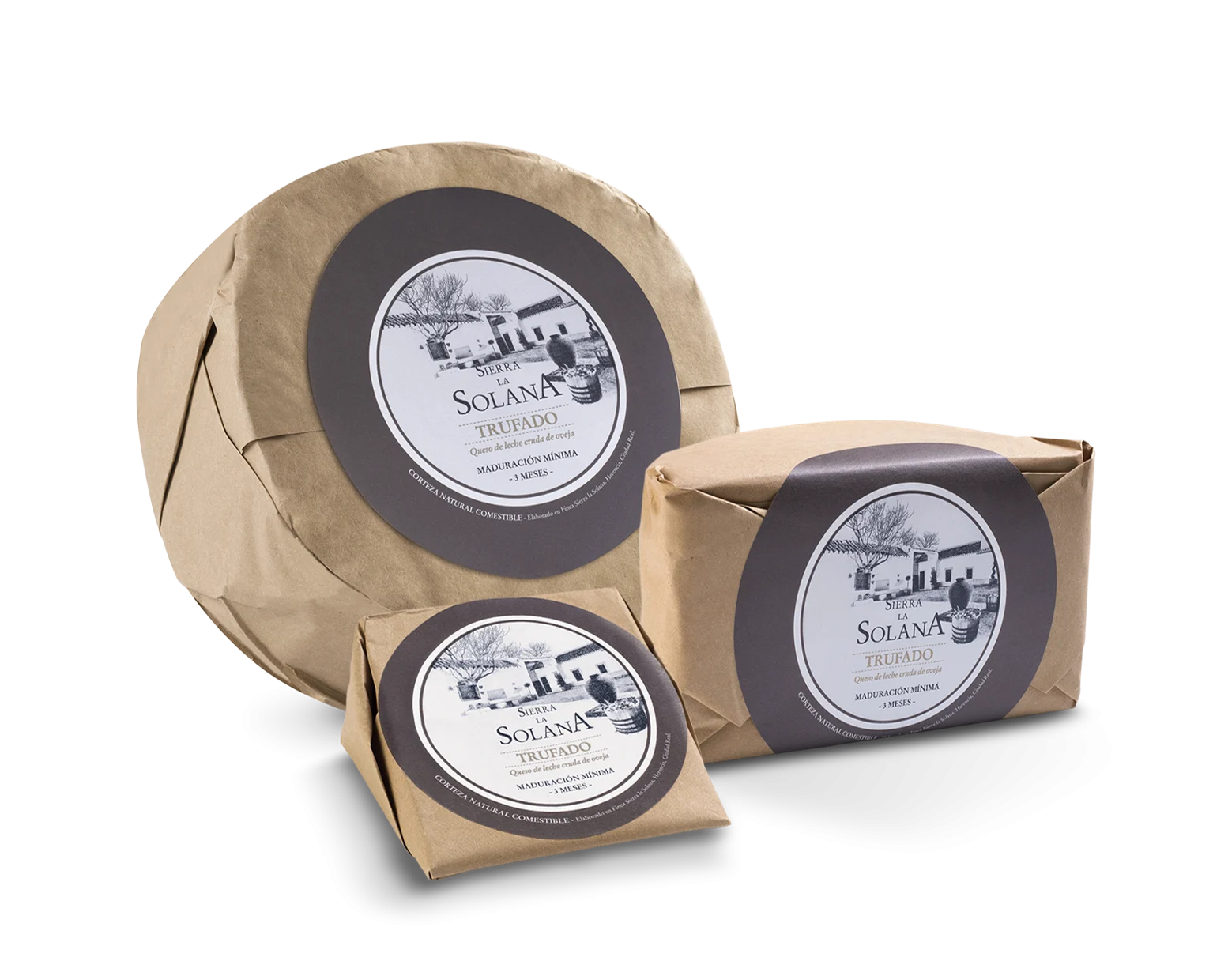 QUESO TRUFADO SIERRA DE LA SOLANA Maduracion minima 3 meses - Herencia 1605