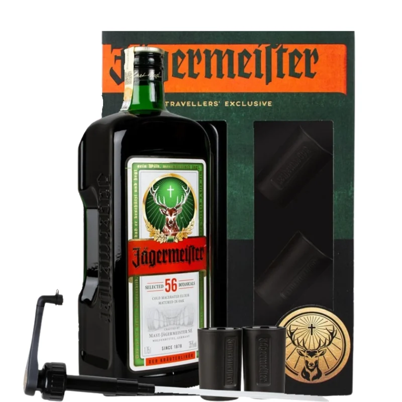 JÄGERMEISTER 1,75L. + 2 vasos + dispensador - Jägermeister