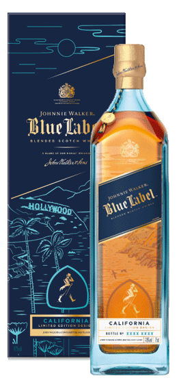 Johnnie Walker Blue Label California Limited Edition Design Blended Scotch Whisky - Whiskey