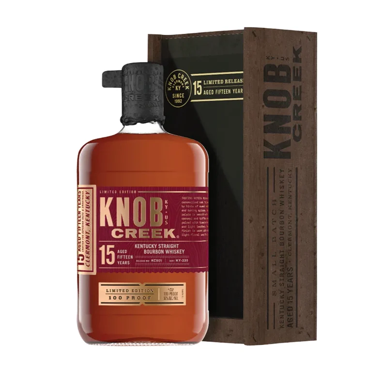 Whisky Bourbon puro Knob Creek de 15 años