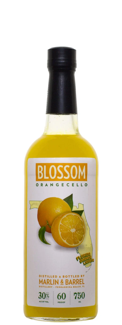 Licor de naranjo violonchelo de flor de barril y marlín