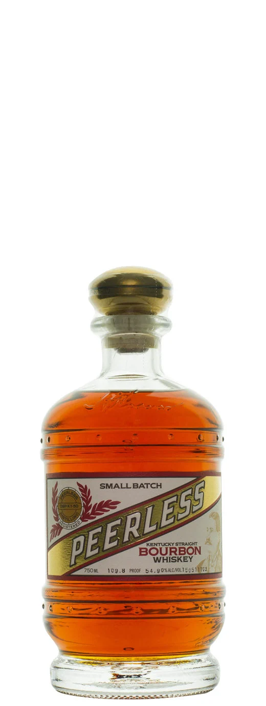 Whisky Bourbon puro Kentucky de prueba 109.8 Lanzamiento inaugural a prueba de barriles de lote pequeño de Peerless