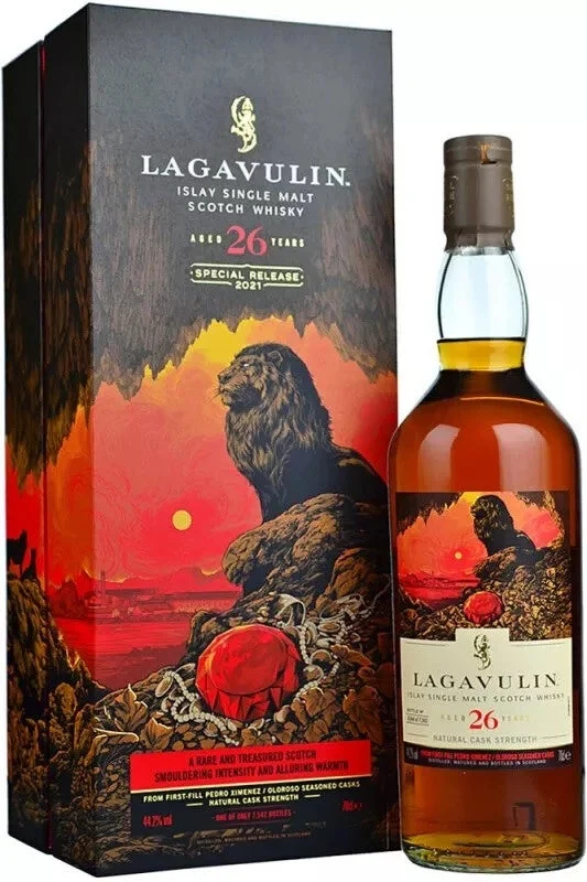 Lagavulin 26 Years Old Cask Strength Islay Single Malt Scotch Whiskey