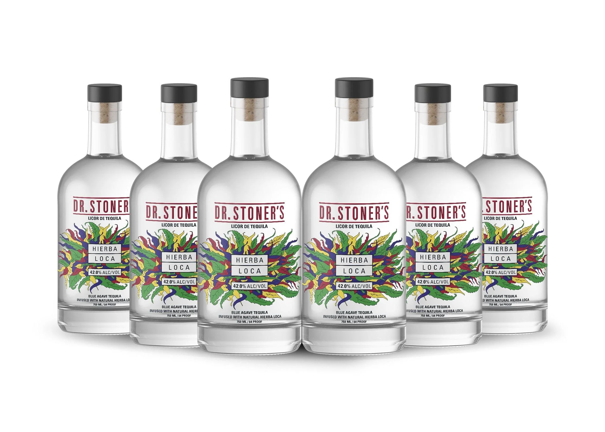 Dr. Stoner's Hierba Loca Tequila (6) Bottle Bundle