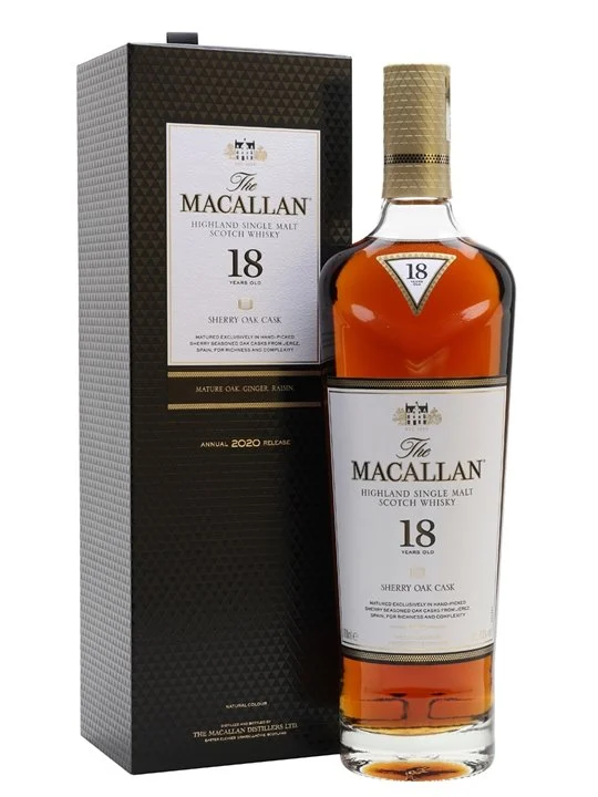 The Macallan 18 Year Old Sherry Oak Single Malt Scotch Whisky - Whiskey