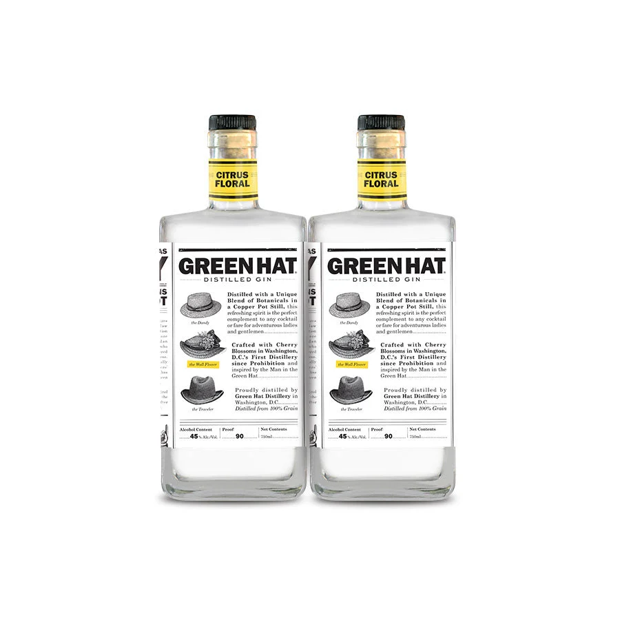 Green Hat | Citrus Floral Gin (2) Bottle Bundle