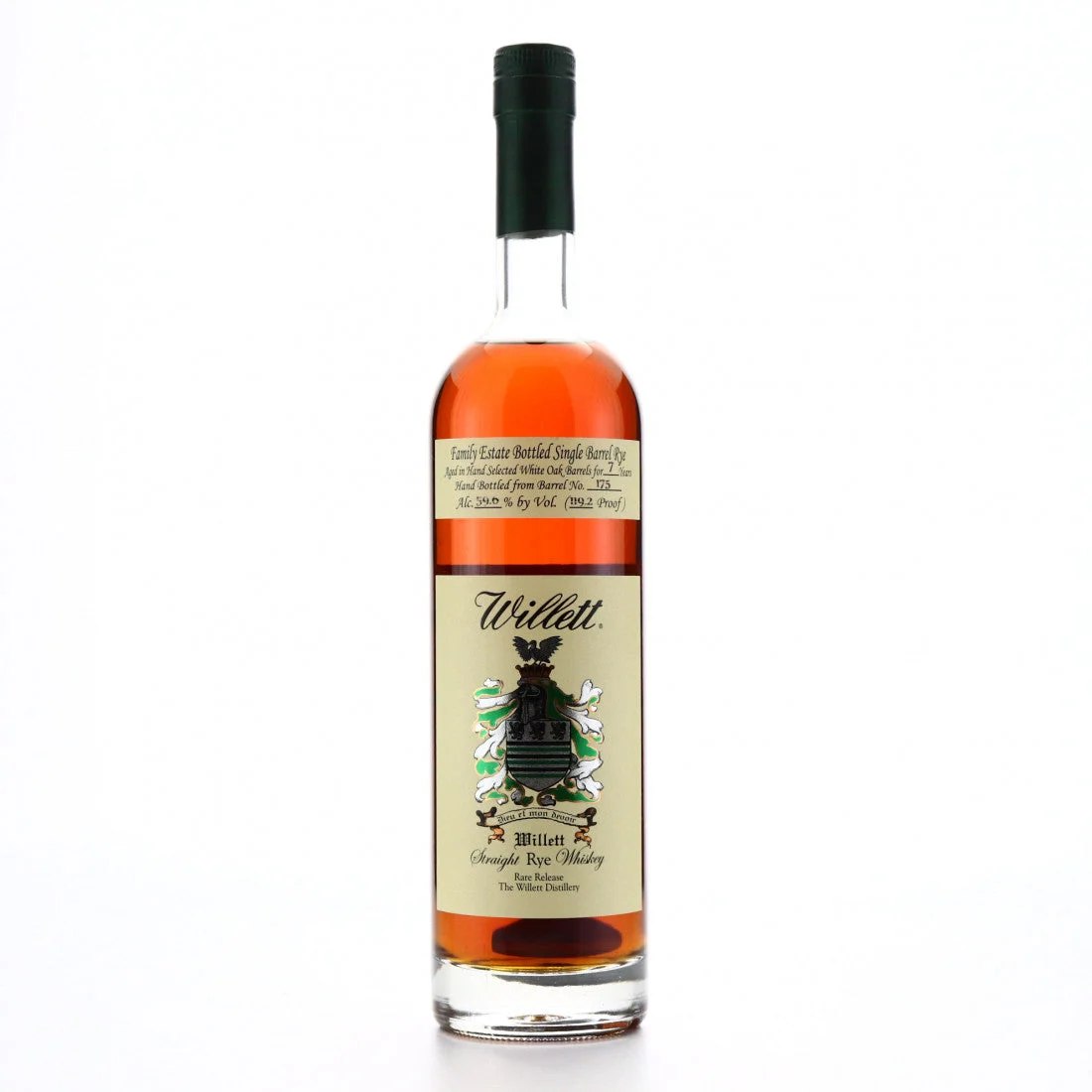 Willett Estate Bottled Single Barrel 7 Year Old Straight Rye Whiskey - Whisky