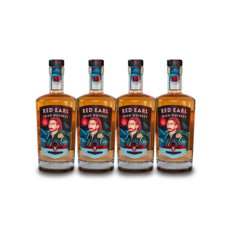 Red Earl Irish Whiskey (4) Bottle Bundle