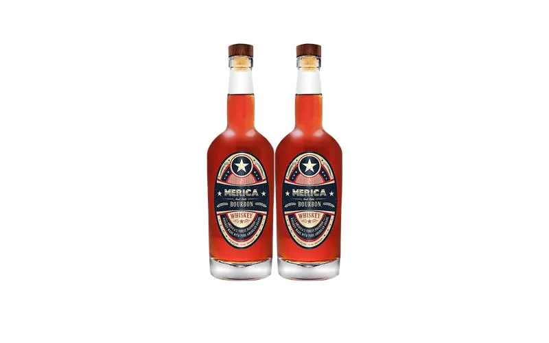 Merica Small Batch Bourbon Whiskey (2) Bottle Bundle