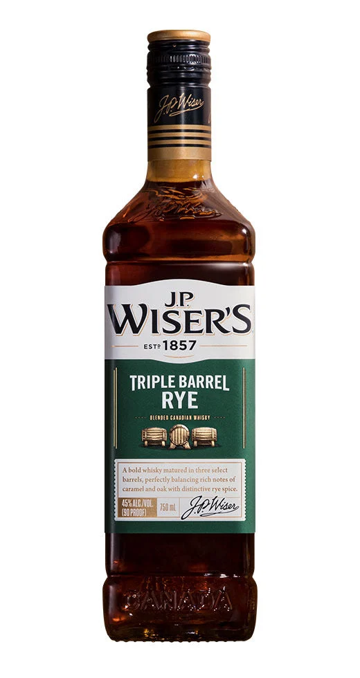 J.P. Wiser's Triple Barrel Canadian Rye Whisky - Whiskey