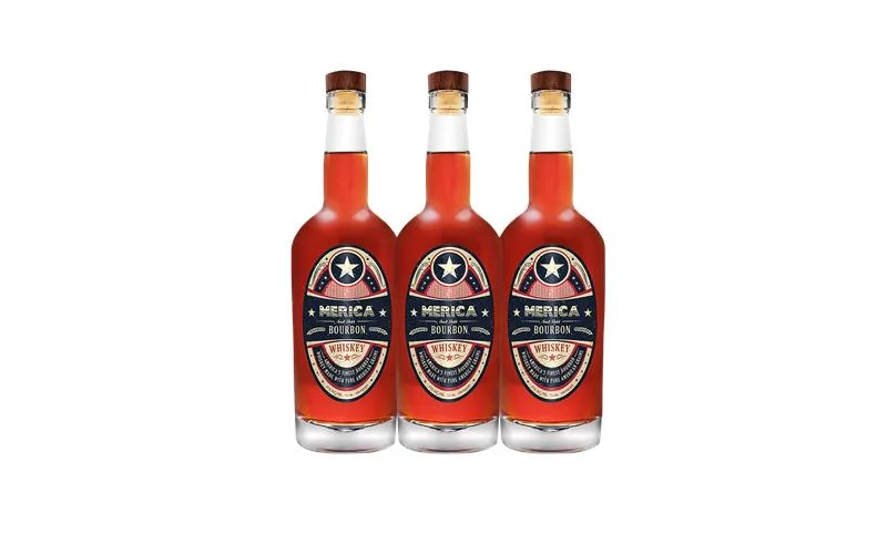 Merica Small Batch Bourbon Whiskey (3) Bottle Bundle