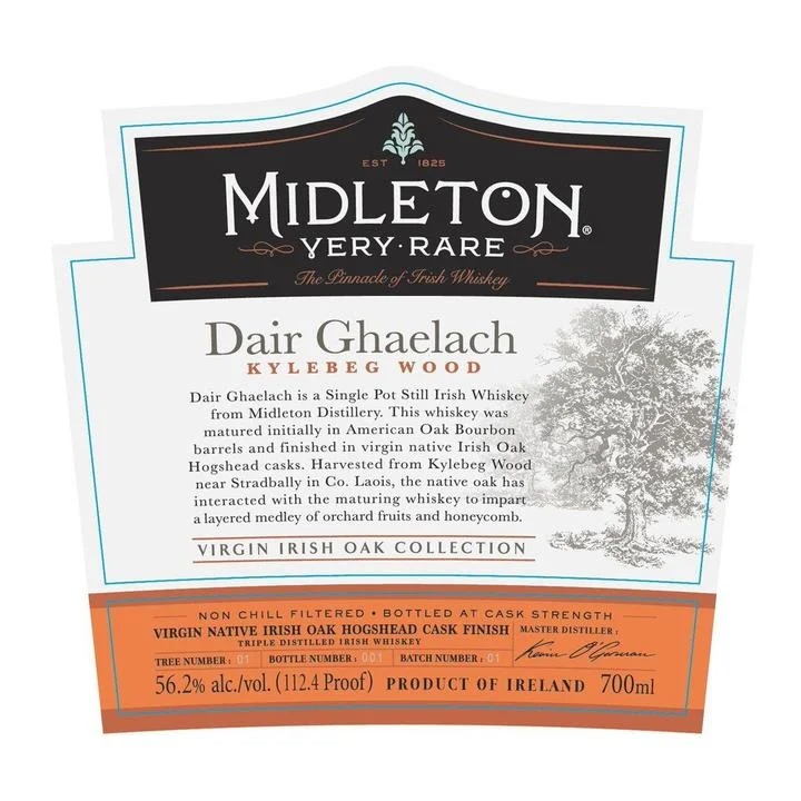 Midleton Whisky irlandés muy raro Dair Ghaelach Kylebeg de madera de una sola olla | 700ML