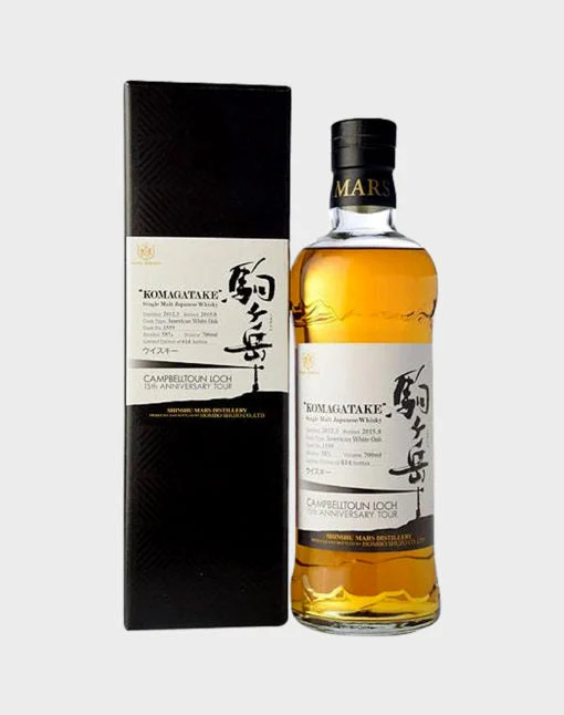Mars Single Cask Komagatake Campbelltoun Loch 15th Anniversary Whisky - Whiskey