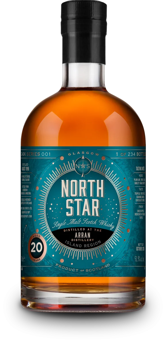 North Star Spirits Arran 20 Year Old Single Malt Scotch Whisky - Whiskey