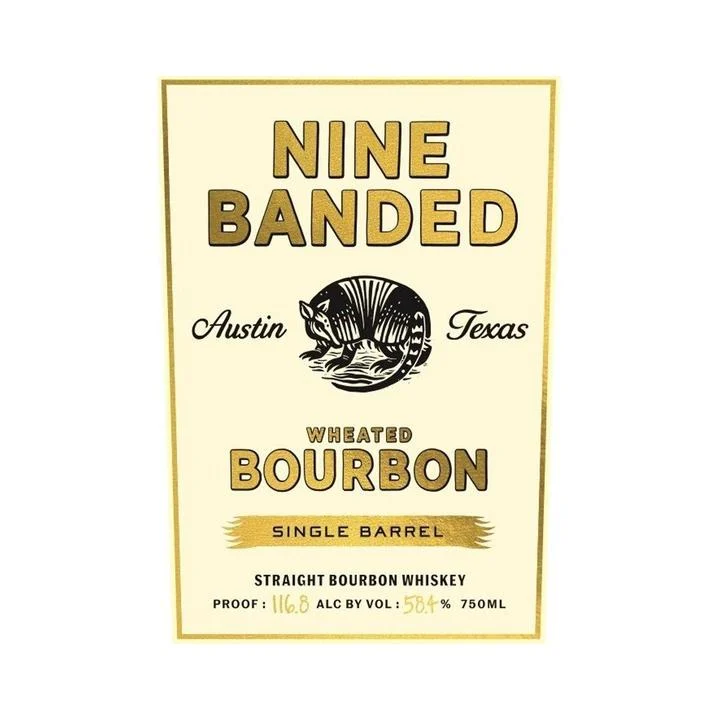 Whisky Bourbon de trigo de Austin Texas de nueve bandas de un solo barril