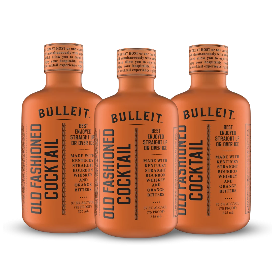 Cócteles elaborados por Bulleit | Cóctel a la antigua usanza | (3) Paquete de botellas - Ready To Drink
