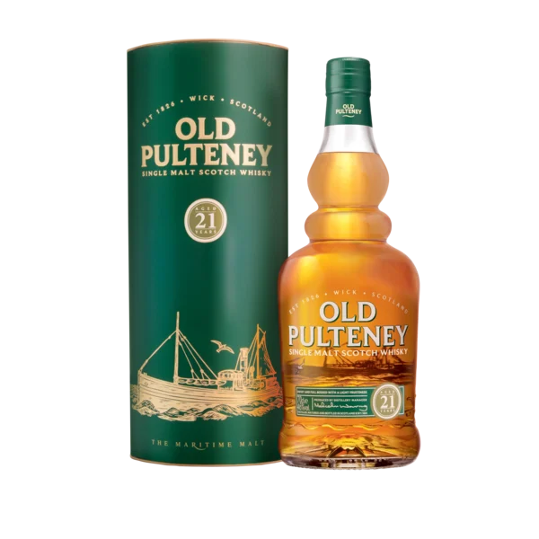 Old Pulteney 21 Year Old Single Malt Scotch Whisky - Whiskey