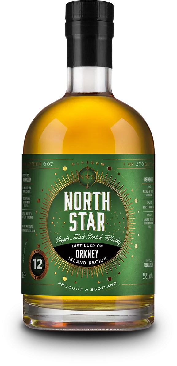 North Star Orkney 2007 12 Year Old Single Malt Scotch Whisky - Whiskey