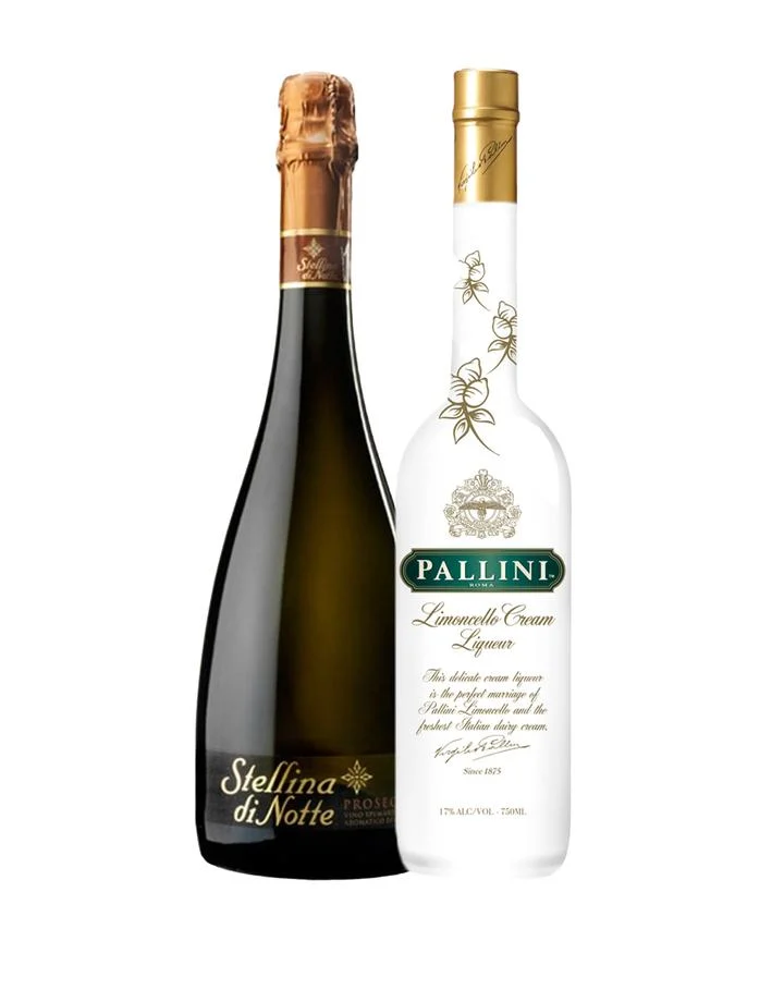 Pallini Limoncello Cream with Stellina Di Note Prosecco Liqueur