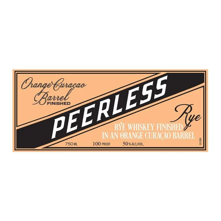 Peerless Rye Finished In A Orange Curacao Barrel Rye Whiskey - Whisky