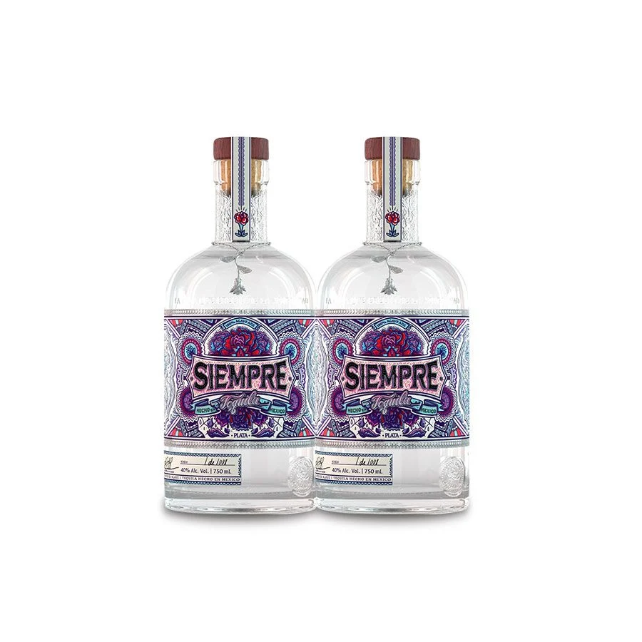 Siempre Plata Tequila (2) Bottle Bundle