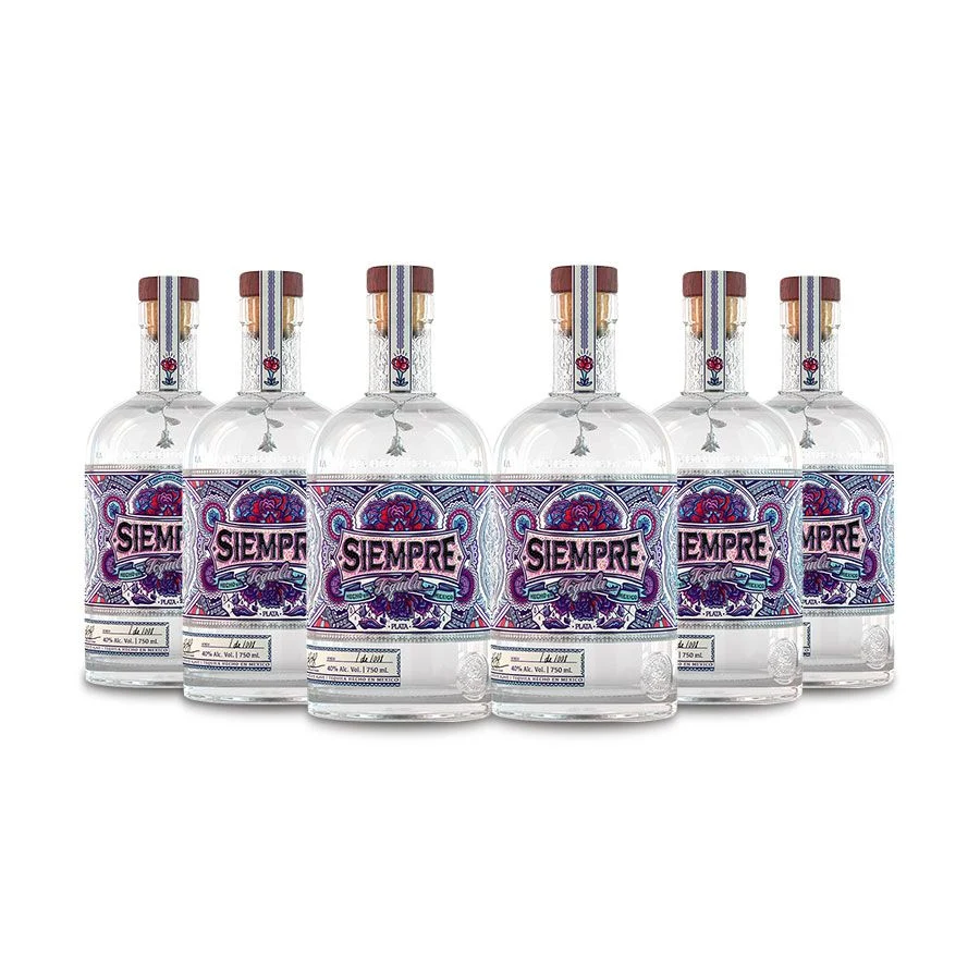 Siempre Plata Tequila (6) Bottle Bundle