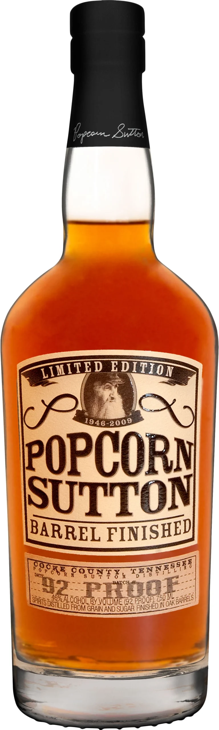 Whisky con acabado en barril Popcorn Sutton de edición limitada