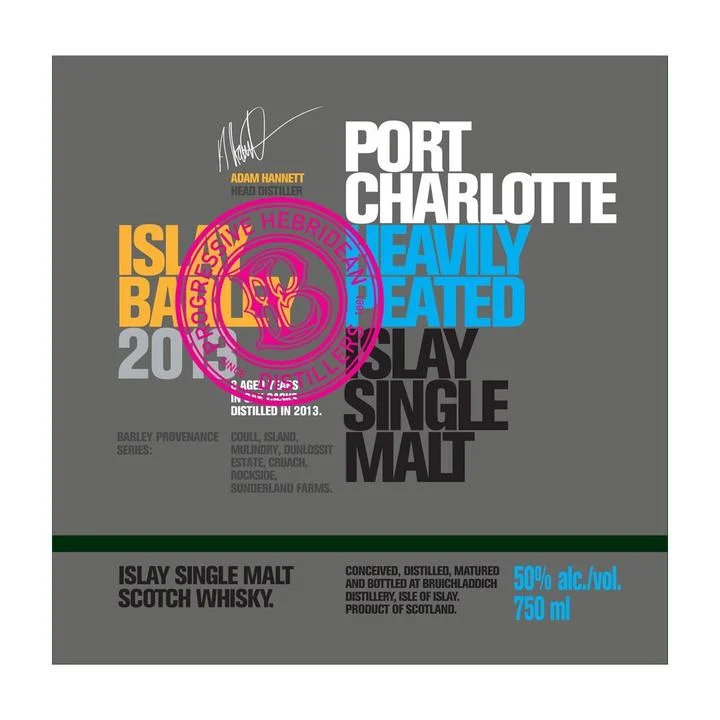 Bruichladdich Port Charlotte 2013 Islay Single Malt Scotch Whiskey