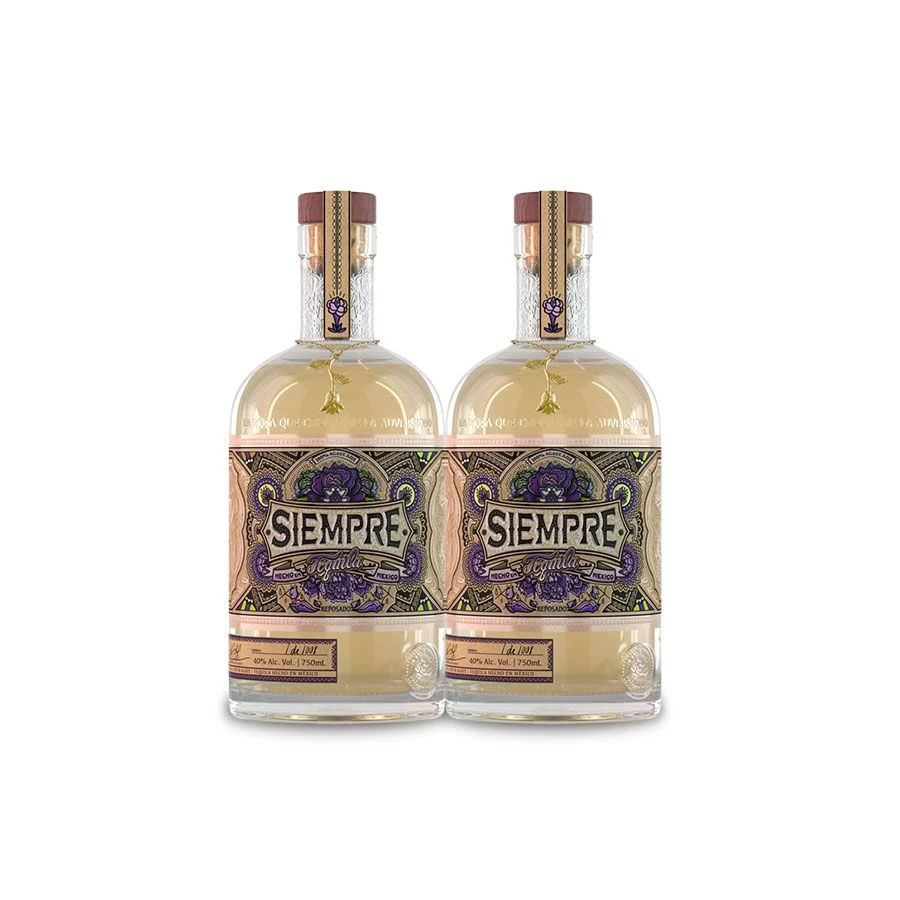 Siempre Reposado Tequila (2) Bottle Bundle