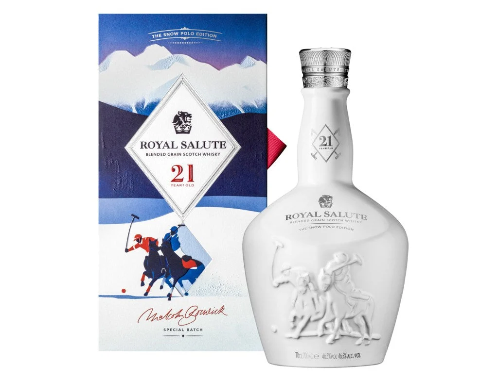 Chivas Regal Royal Salute Snow Polo Edition 21 Year Old Blended Scotch Whisky - Whiskey