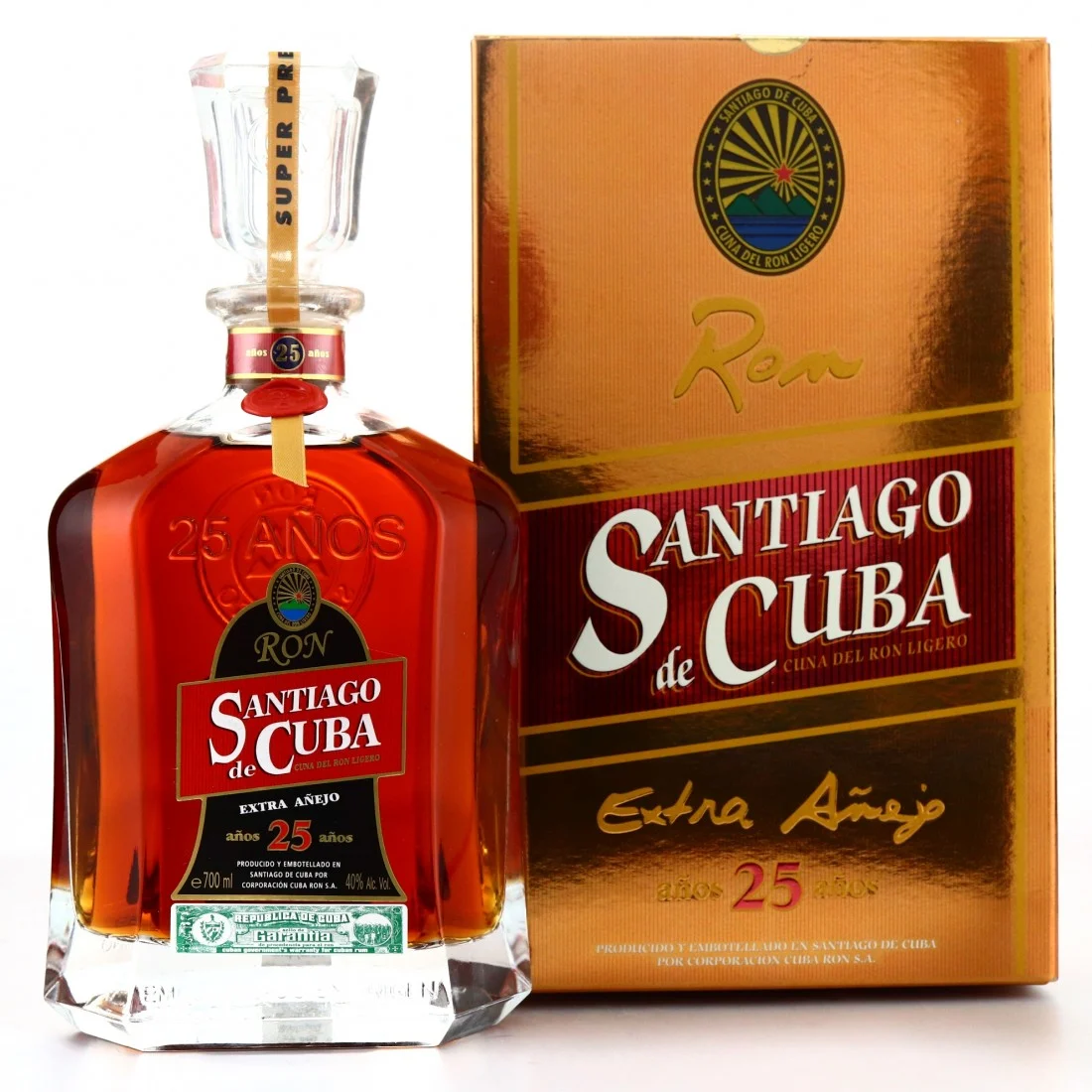 Ron Extra Añejo Santiago de Cuba 25 Años | 700ML - Rum