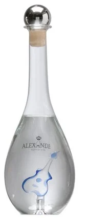 Licor de guitarra azul Alexander Grappa Aqua Di Vita