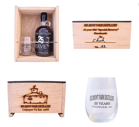 Belmont Farm Distillery 25 Year Old Special Reserve Whiskey