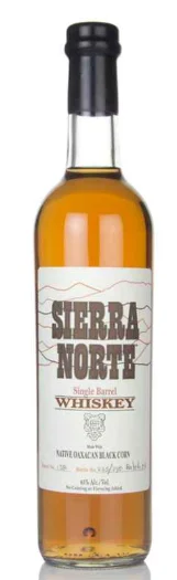 Whisky Sierra Norte Nativo de Oaxaca de Maíz Negro Single Barrel