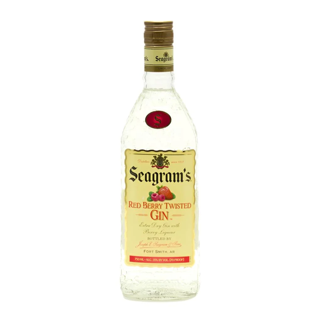 Ginebra retorcida de frutos rojos de Seagram's
