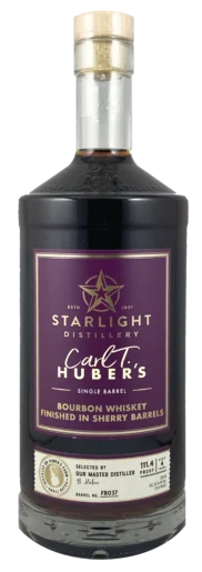 Huber's Starlight Distillery Bourbon Finished in Sherry Barrel Limited Release Whiskey - Whisky