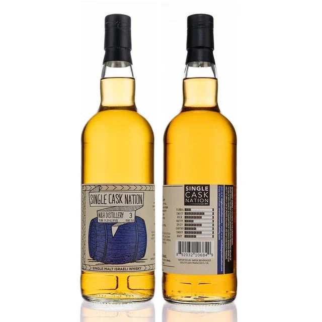 Whisky Single Cask Nation Milk & Honey Peated 3 años # 228 2017