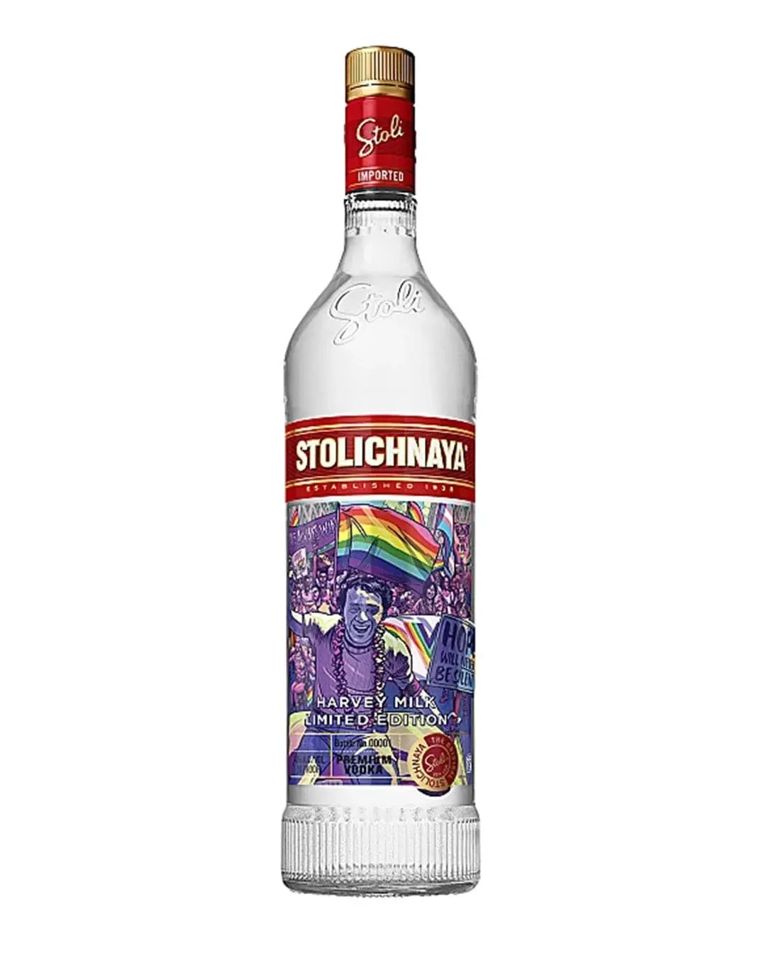 Stolichnaya Harvey Milk Limited Edition Plain Vodka | 700ML