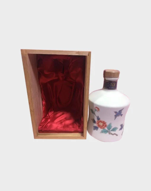 Suntory Excellence Botella De Cerámica Antigua - Caja De Madera Whisky