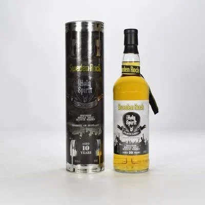 Whisky de malta única con etiqueta negra de 10 años de Suecia Rock Holy Spirit | 700ML