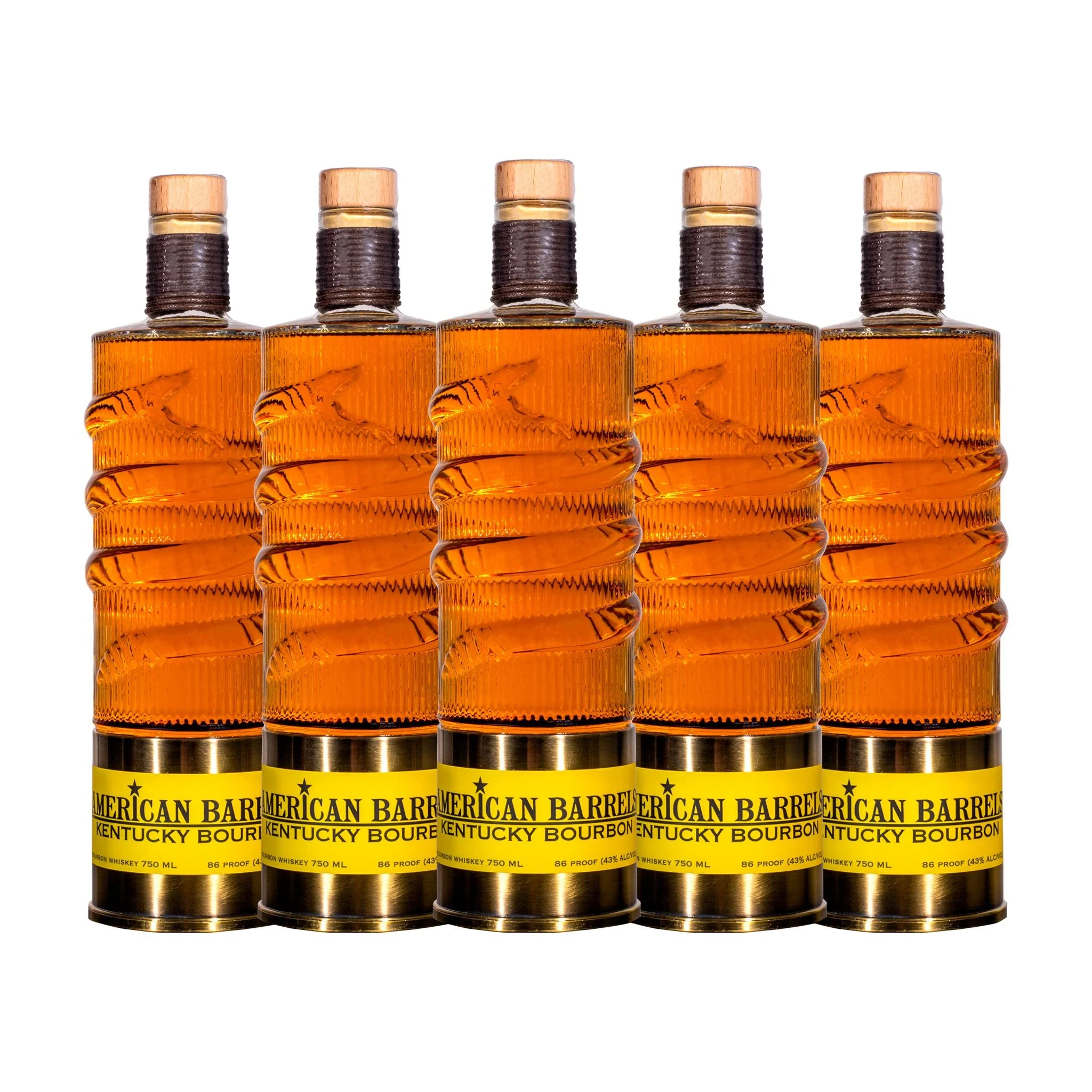 American Barrels Bourbon Whiskey | (5) Bottle Bundle **Drink One/Collect Four** - Whisky
