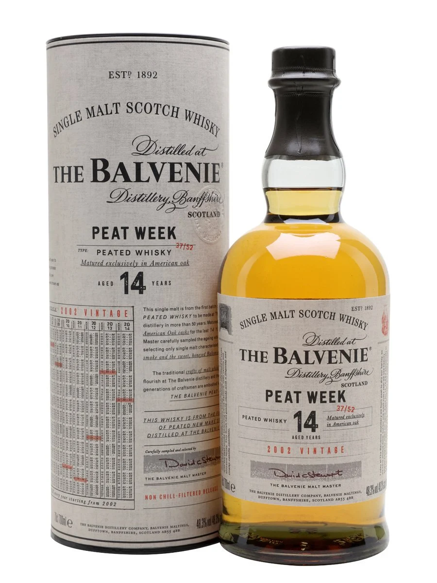 The Balvenie 14 Year Old Peated Peat Week Single Malt Scotch Whisky - Whiskey