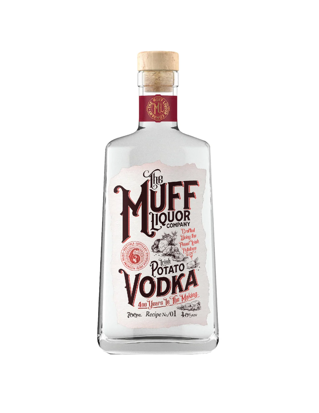 The Muff Liquor Company Irish Potato Plain Vodka | 700ML