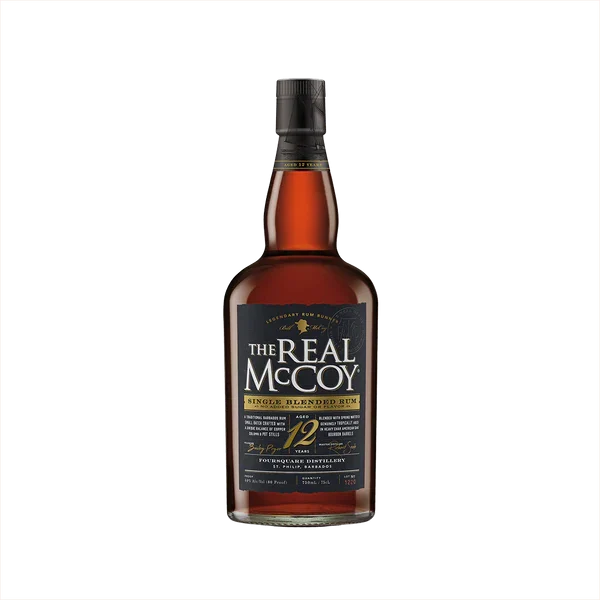 The Real McCoy 12 Year Old Single Blended Dark Rum | 700ML