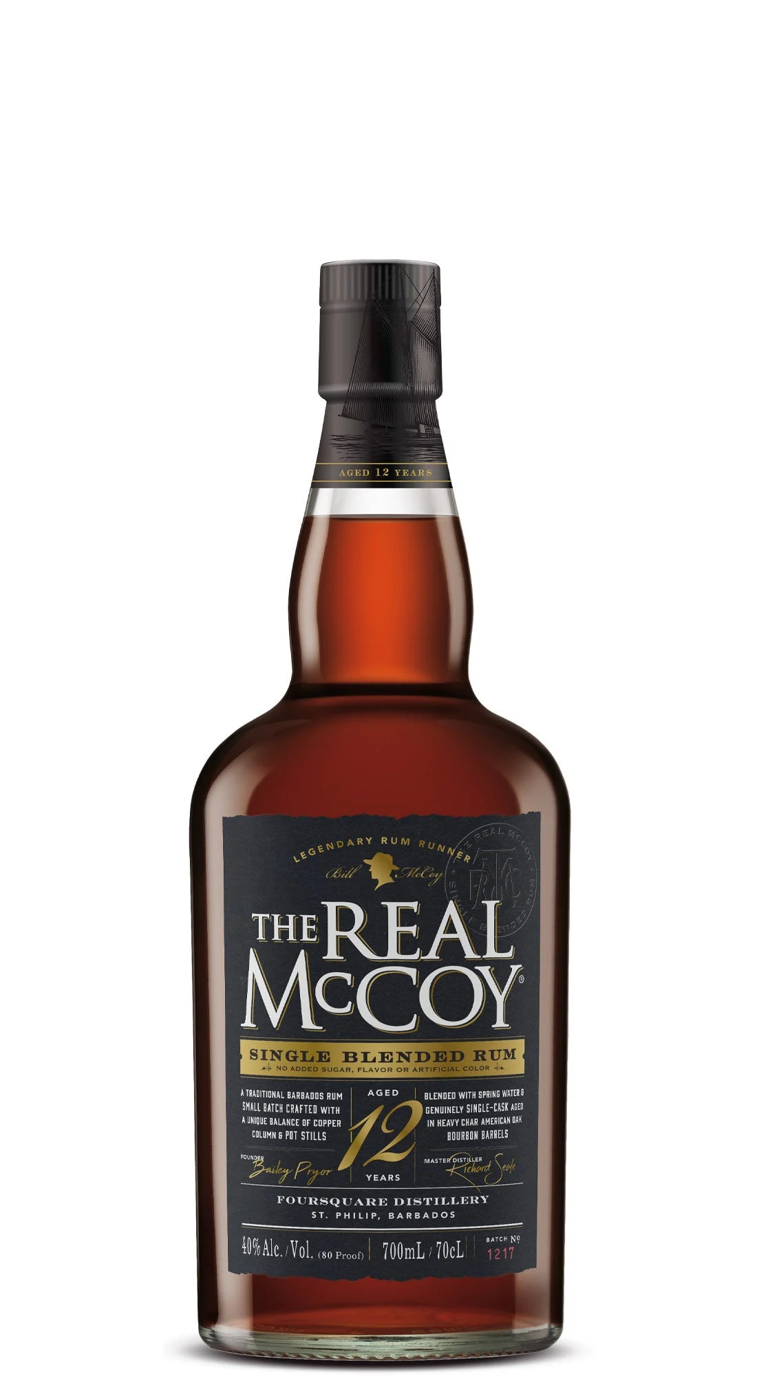 The Real McCoy Distiller's Proof 12 year Old Barbados Rum